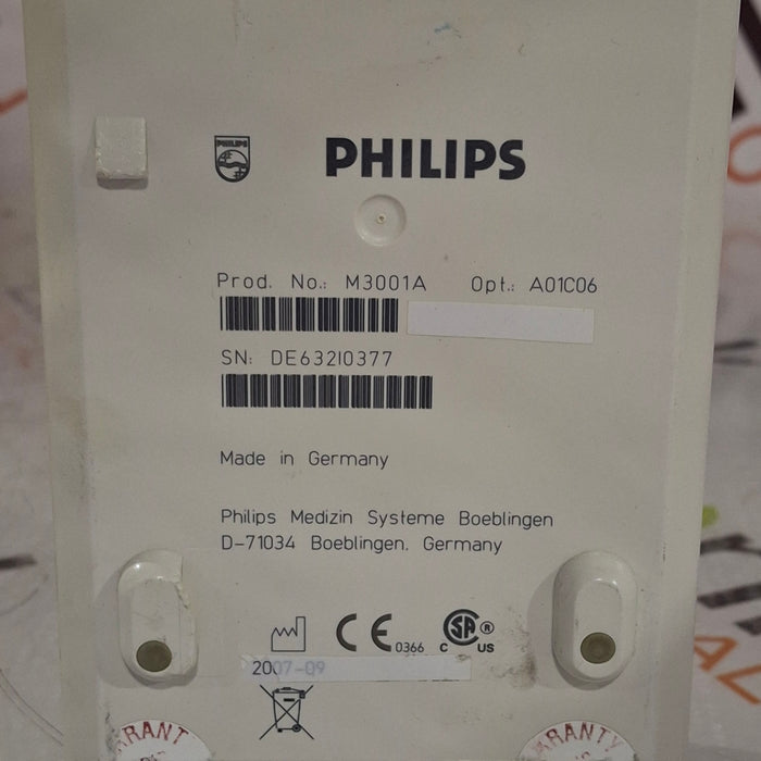Philips M3001A-A01C06 Fast SpO2, NIBP, ECG, Temp, IBP MMS Module