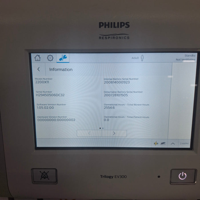 Philips Trilogy EV300 Ventilator