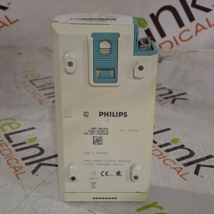 Philips M3001A-A01C06 Fast SpO2, NIBP, ECG, Temp, IBP MMS Module