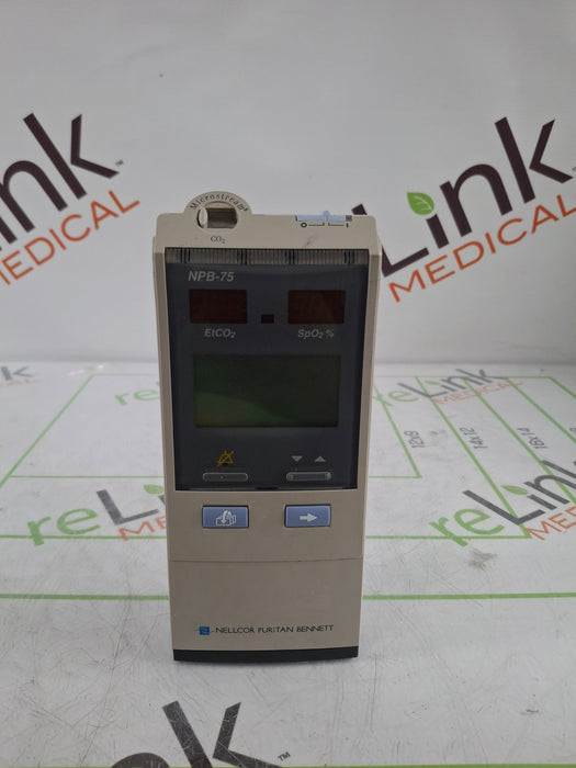 Nellcor Oximax NPB-75  Microstream Pulse Oximeter Capnograph