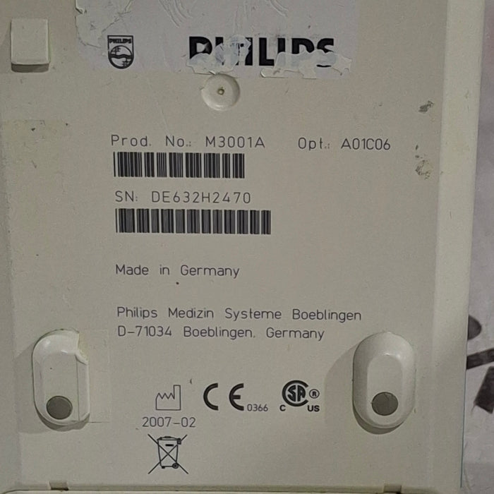 Philips M3001A-A01C06 Fast SpO2, NIBP, ECG, Temp, IBP MMS Module