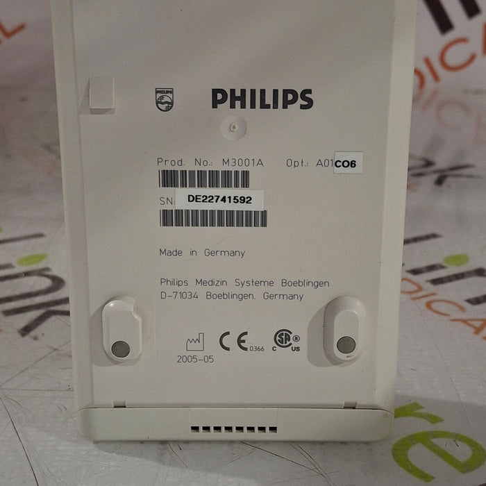 Philips M3001A-A01C06 Fast SpO2, NIBP, ECG, Temp, IBP MMS Module
