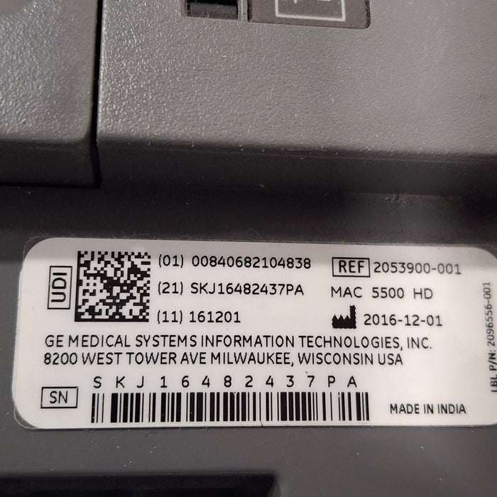 GE Healthcare MAC 5500 HD ECG without CAM Module