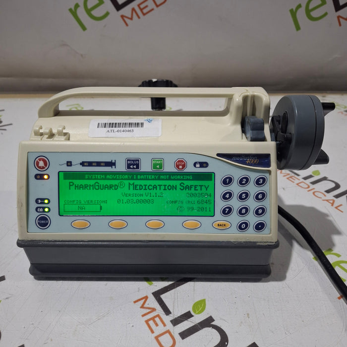 Smiths Medical Medfusion 4000 Syringe Infusion Pump