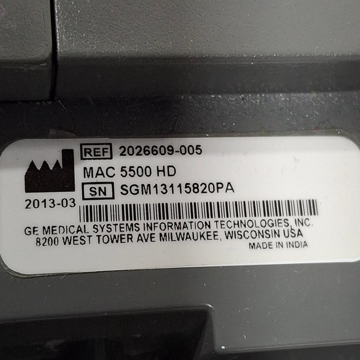 GE Healthcare MAC 5500 HD ECG without CAM Module