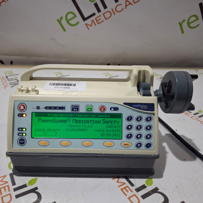 Smiths Medical Medfusion 4000 Syringe Infusion Pump