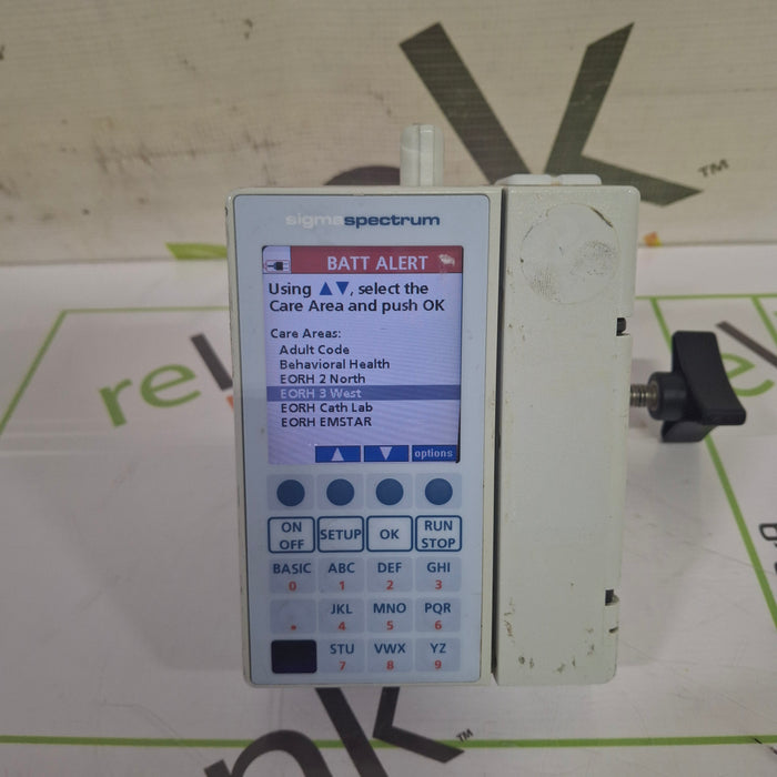 Baxter Sigma Spectrum 6.05.13 with B/G Battery Infusion Pump