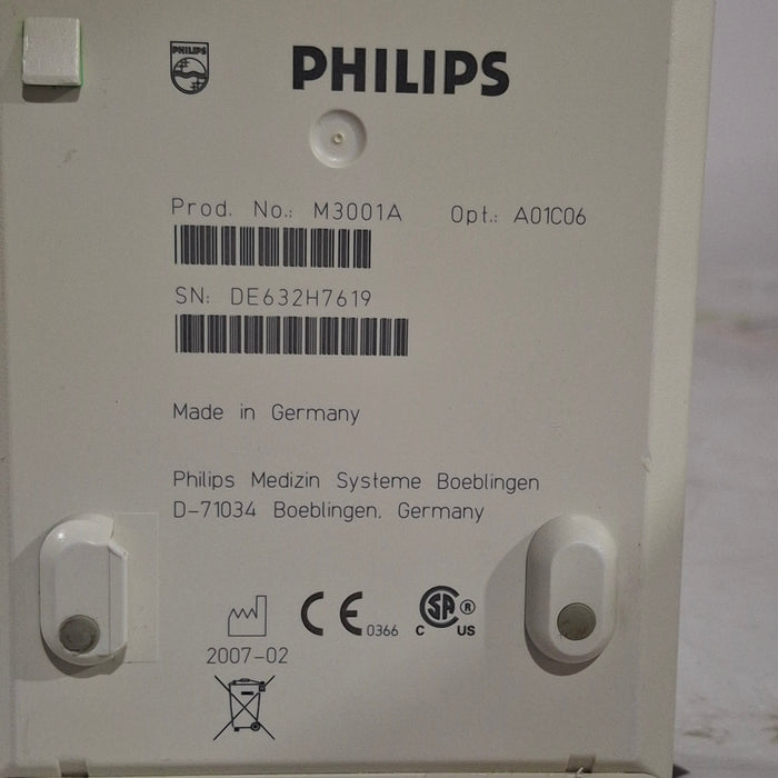Philips M3001A-A01C06 Fast SpO2, NIBP, ECG, Temp, IBP MMS Module