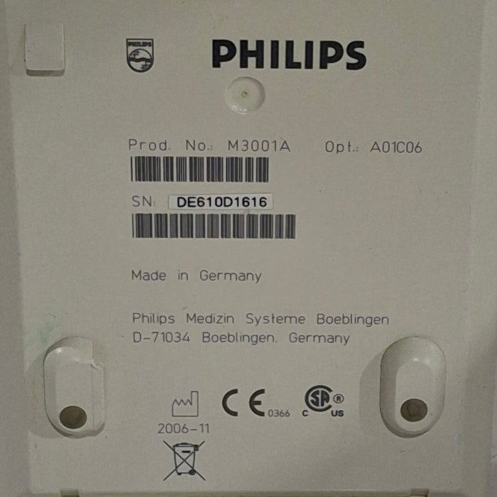 Philips M3001A-A01C06 Fast SpO2, NIBP, ECG, Temp, IBP MMS Module