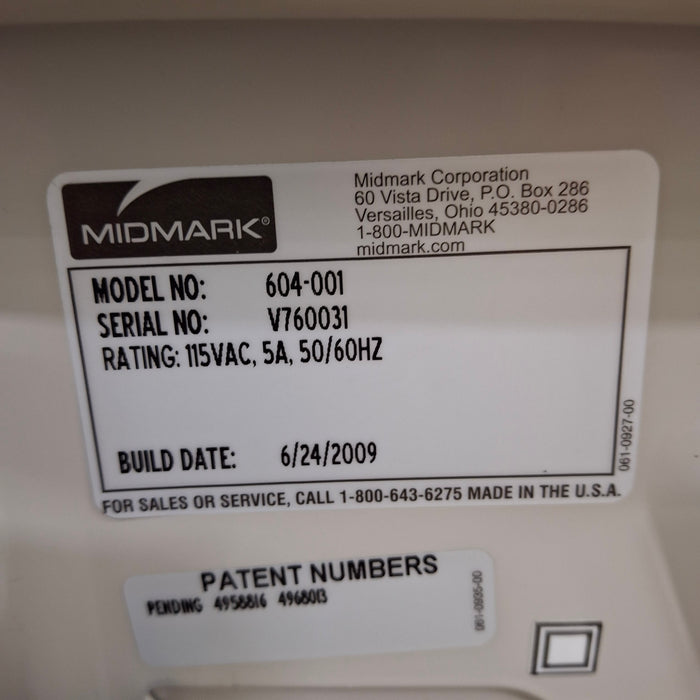 Midmark 604 Manual Examination Table