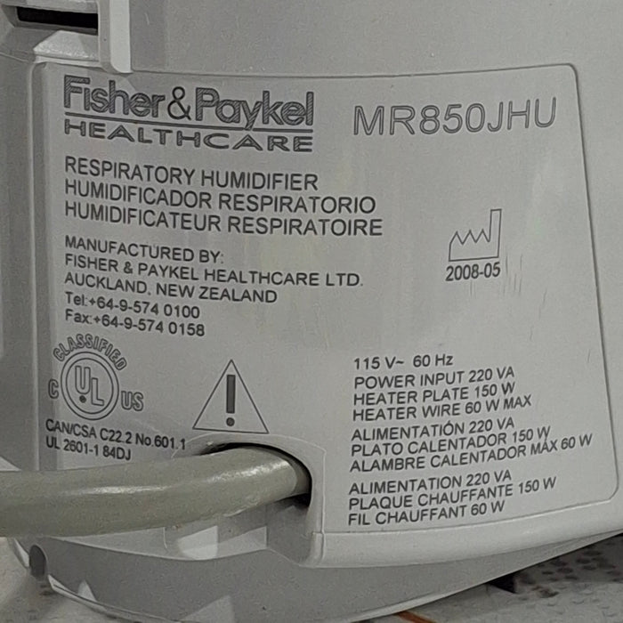 Fisher & Paykel MR850JHU Humidifier