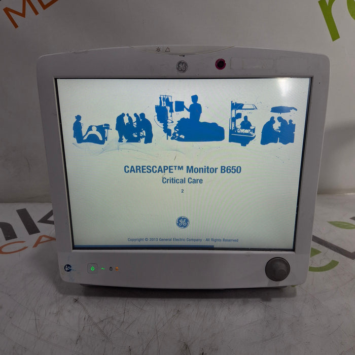 GE Healthcare Carescape B650 Critical Care Patient Monitor