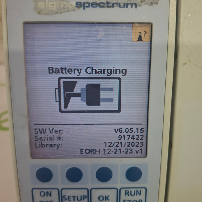 Baxter Sigma Spectrum 6.05.15 with B/G Battery Infusion Pump