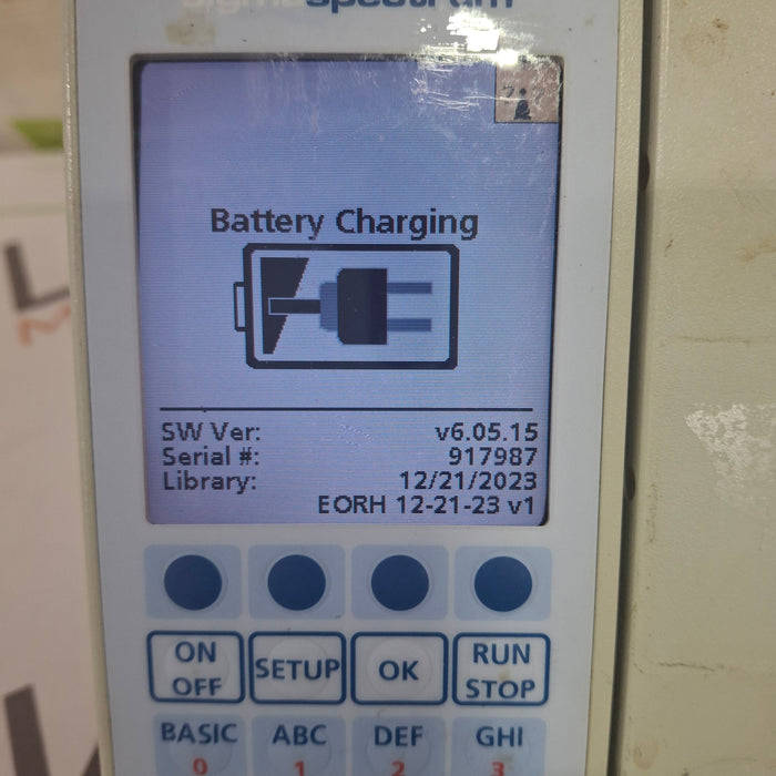 Baxter Sigma Spectrum 6.05.15 with B/G Battery Infusion Pump