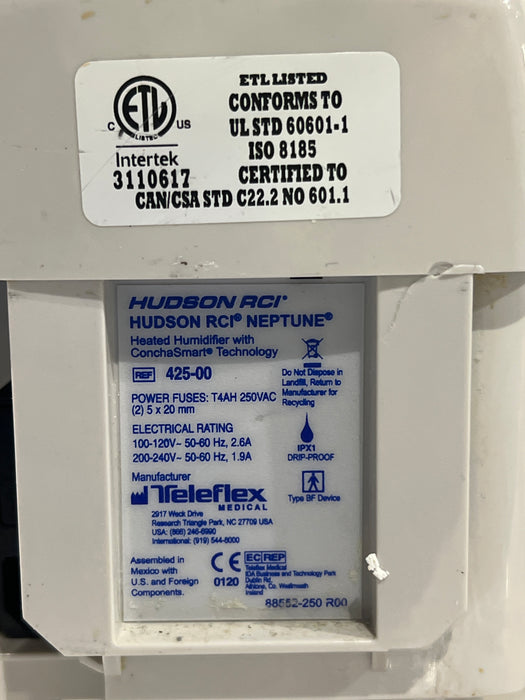 Teleflex Medical Hudson RCI Neptune Heated Humidifier