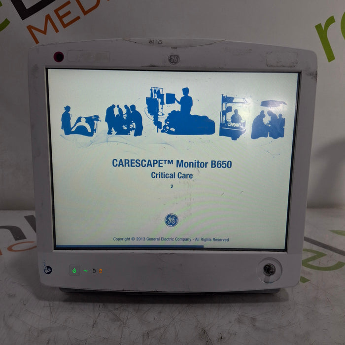 GE Healthcare Carescape B650 Critical Care Patient Monitor