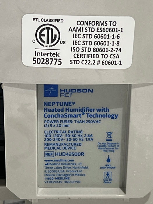 Teleflex Medical Hudson RCI Neptune Heated Humidifier