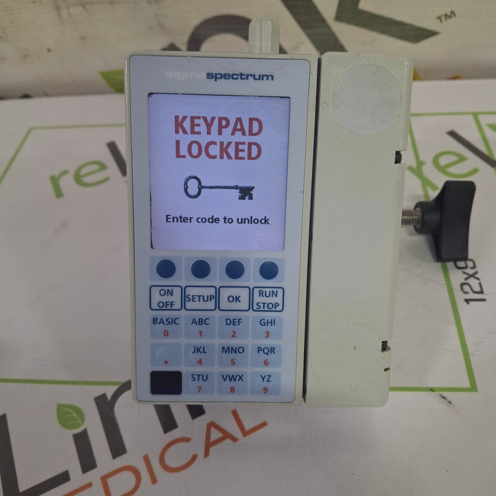 Baxter Sigma Spectrum 6.05.13 with B/G Battery Infusion Pump