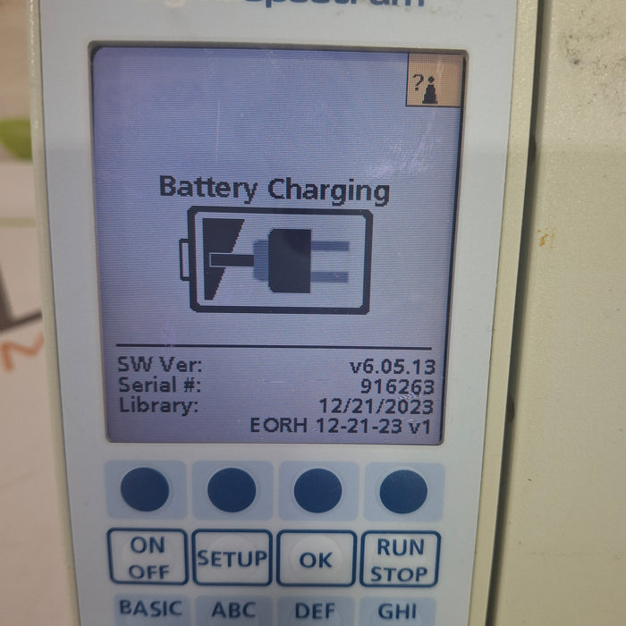 Baxter Sigma Spectrum 6.05.13 with B/G Battery Infusion Pump