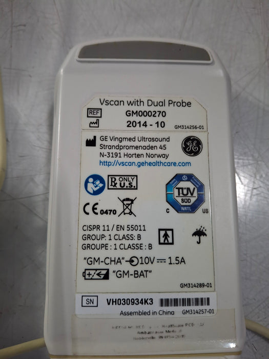 GE Healthcare V-Scan Single Probe Handheld Ultrasound