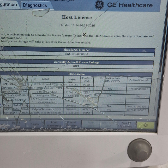 GE Healthcare Carescape B650 Critical Care Patient Monitor