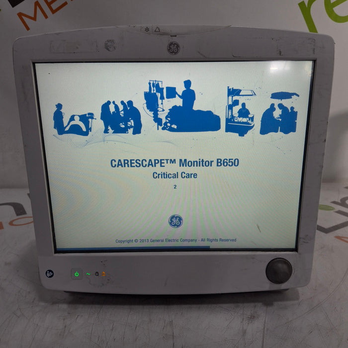 GE Healthcare Carescape B650 Critical Care Patient Monitor