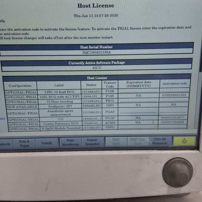 GE Healthcare Carescape B650 Critical Care Patient Monitor