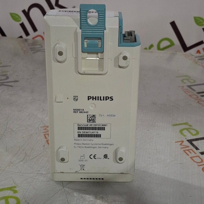 Philips M3001A-A01C06 Fast SpO2, NIBP, ECG, Temp, IBP MMS Module