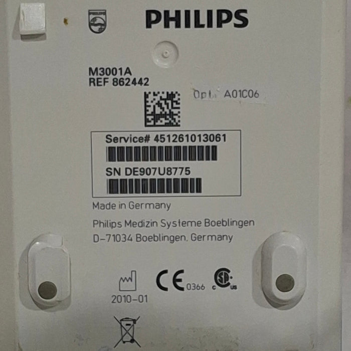 Philips M3001A-A01C06 Fast SpO2, NIBP, ECG, Temp, IBP MMS Module