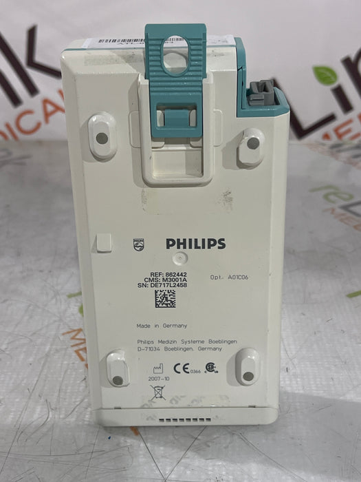 Philips M3001A-A01C06 Fast SpO2, NIBP, ECG, Temp, IBP MMS Module
