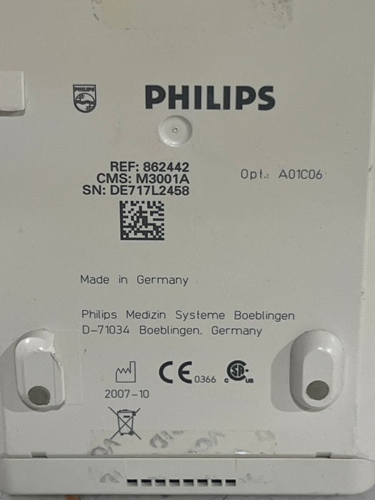 Philips M3001A-A01C06 Fast SpO2, NIBP, ECG, Temp, IBP MMS Module
