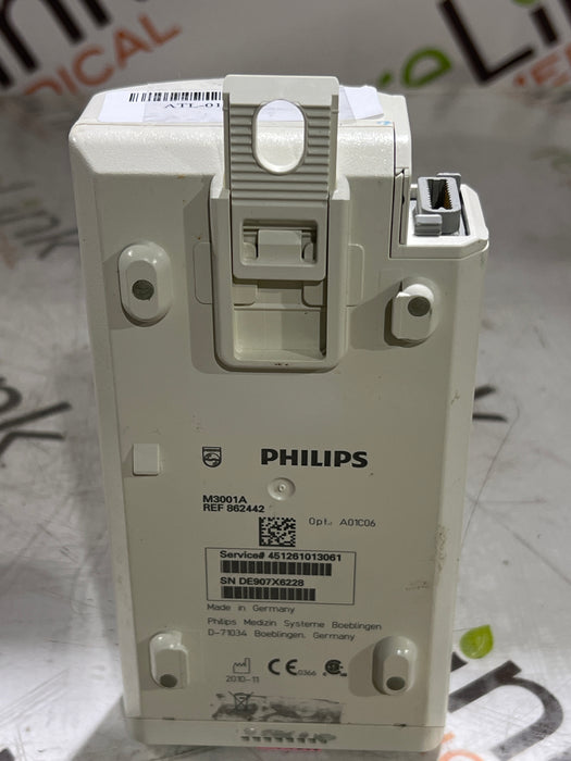 Philips M3001A-A01C06 Fast SpO2, NIBP, ECG, Temp, IBP MMS Module