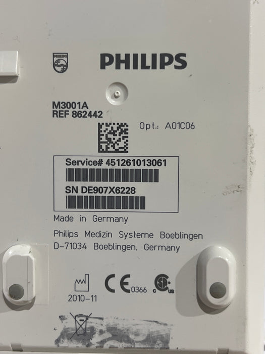 Philips M3001A-A01C06 Fast SpO2, NIBP, ECG, Temp, IBP MMS Module