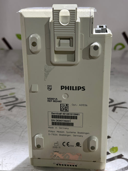 Philips M3001A-A01C06 Fast SpO2, NIBP, ECG, Temp, IBP MMS Module