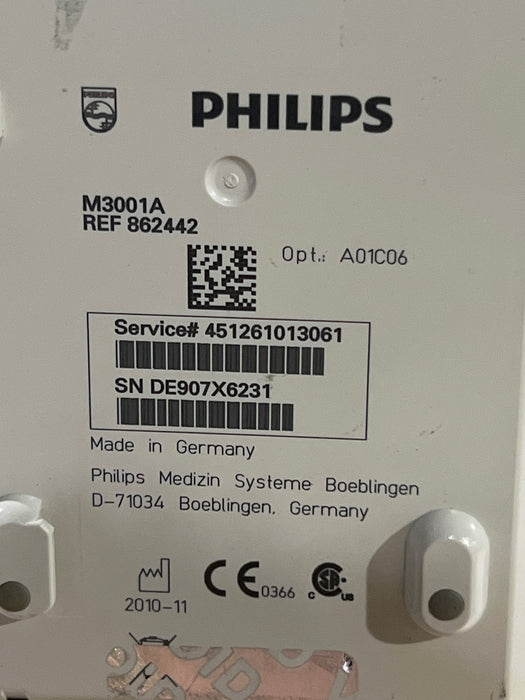 Philips M3001A-A01C06 Fast SpO2, NIBP, ECG, Temp, IBP MMS Module