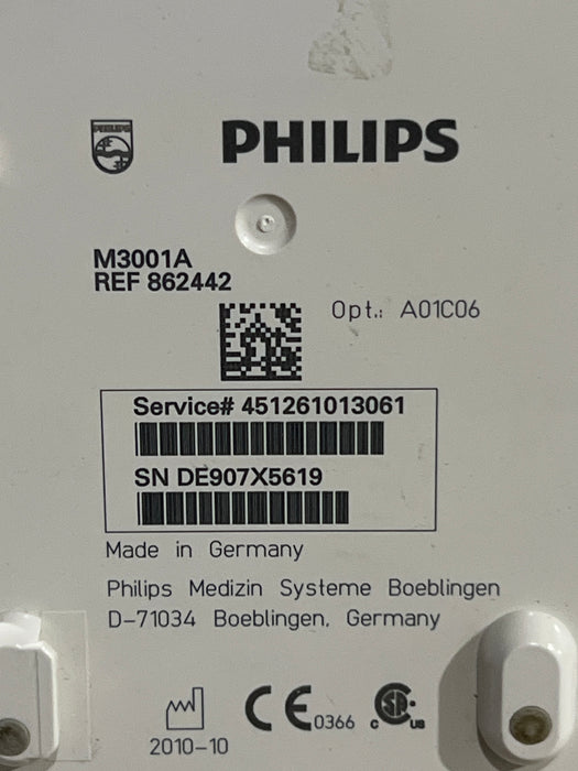 Philips M3001A-A01C06 Fast SpO2, NIBP, ECG, Temp, IBP MMS Module