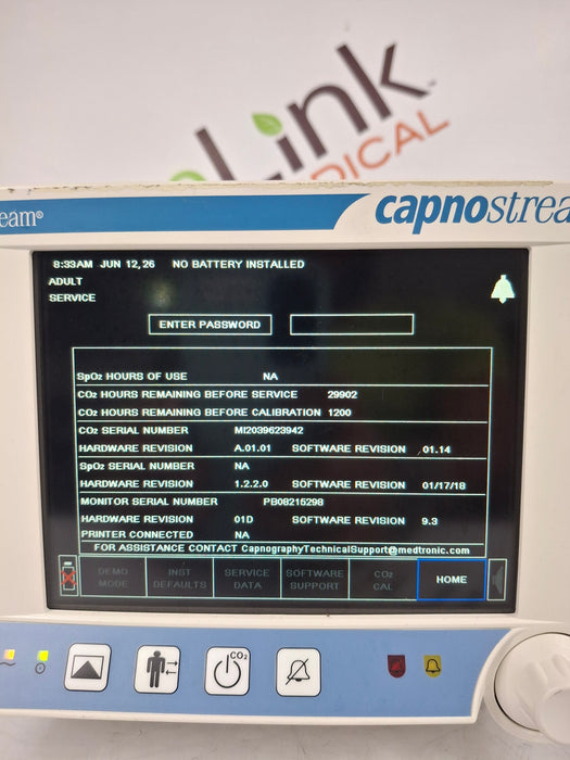 Oridion Capnostream 20P Capnography Monitor