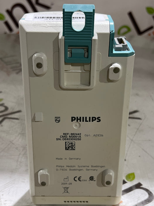 Philips M3001A-A01C06 Fast SpO2, NIBP, ECG, Temp, IBP MMS Module