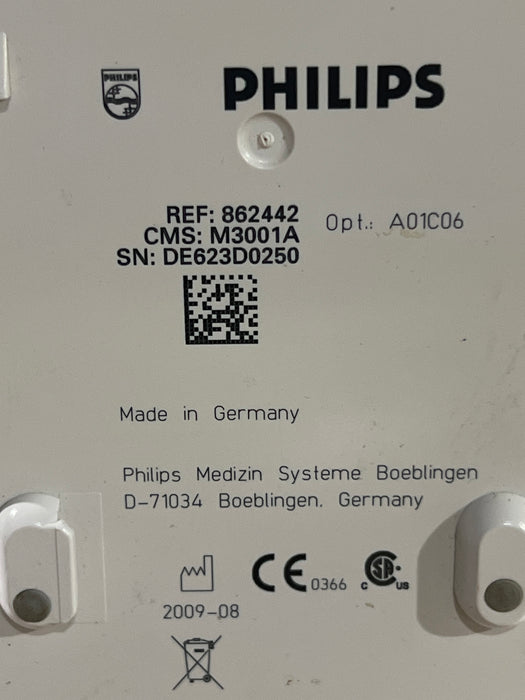 Philips M3001A-A01C06 Fast SpO2, NIBP, ECG, Temp, IBP MMS Module