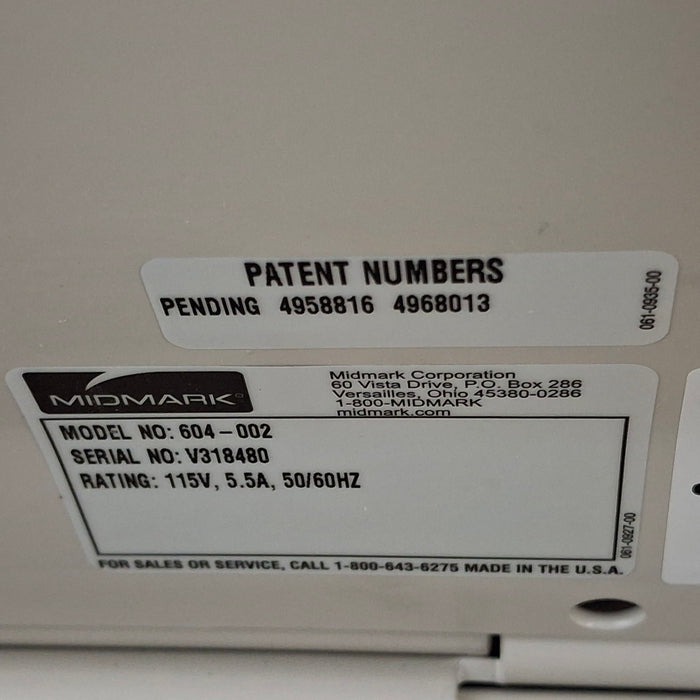 Midmark 604 Manual Examination Table