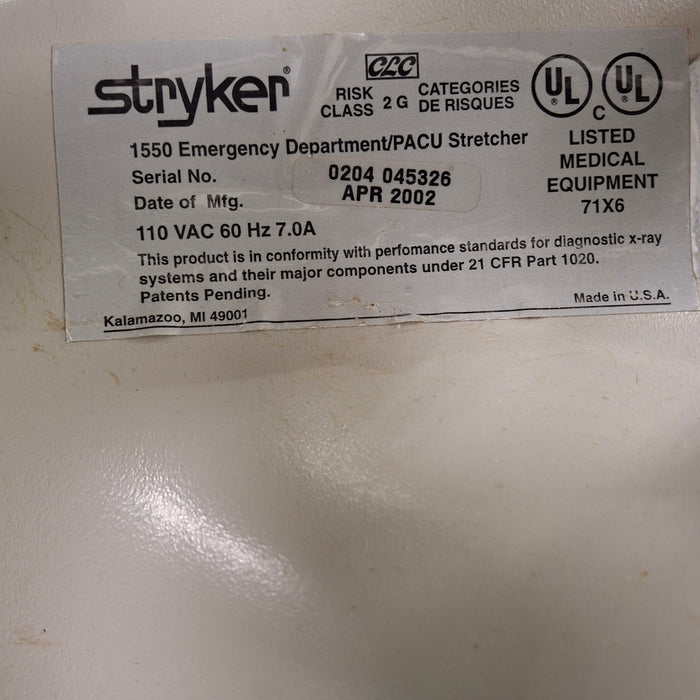 Stryker 1550 Stretcher