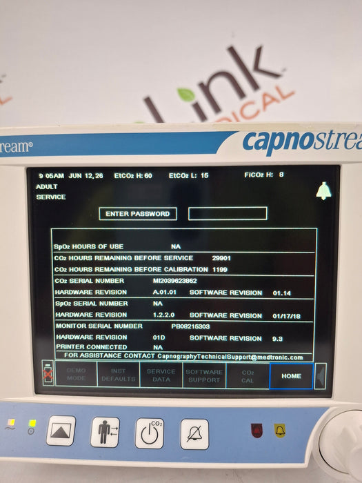 Oridion Capnostream 20P Capnography Monitor