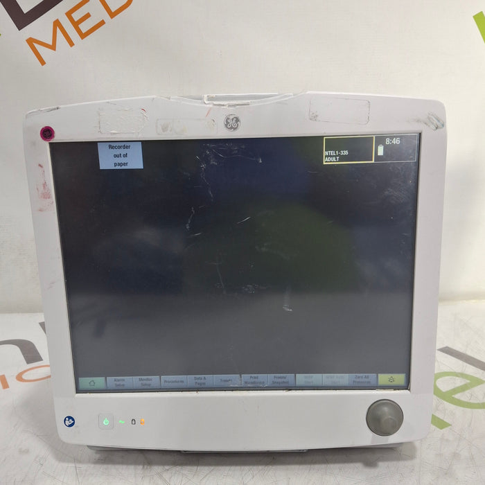 GE Healthcare Carescape B650 Critical Care Patient Monitor