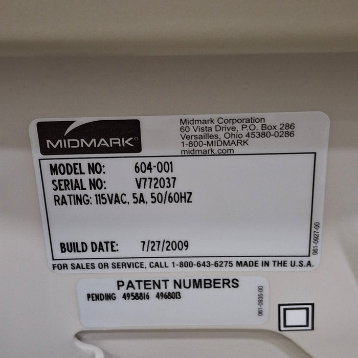 Midmark 604 Manual Examination Table
