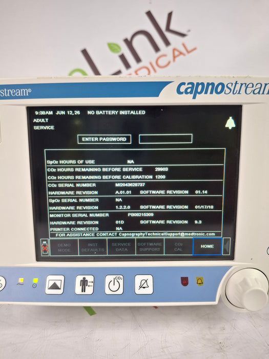 Oridion Capnostream 20P Capnography Monitor