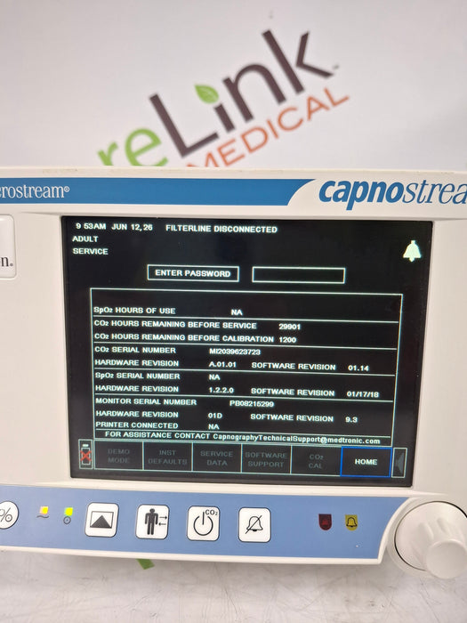 Oridion Capnostream 20P Capnography Monitor