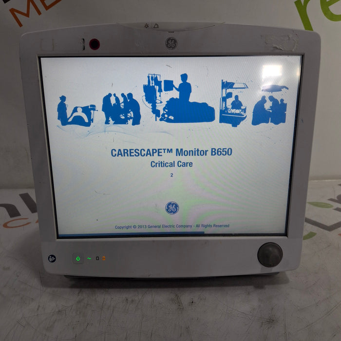 GE Healthcare Carescape B650 Critical Care Patient Monitor