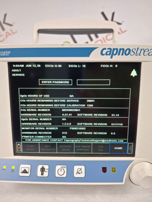Oridion Capnostream 20P Capnography Monitor