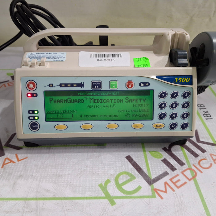 Smiths Medical Medfusion 3500 Version 4 Syringe Infusion Pump