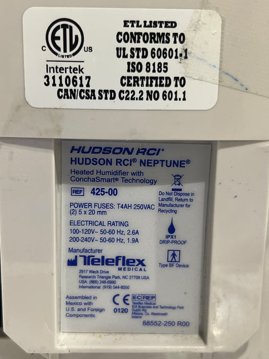 Teleflex Medical Hudson RCI Neptune Heated Humidifier